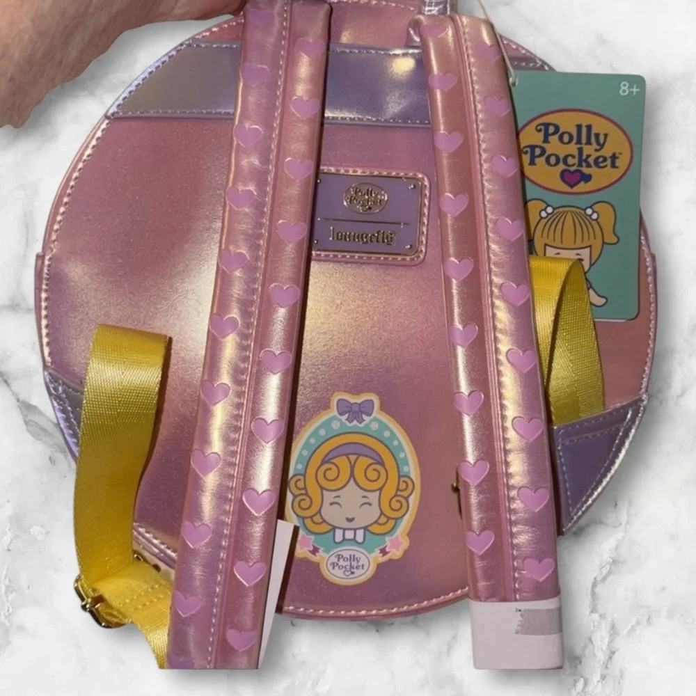 Loungefly POLLY POCKET Polly Pocket Compact Playset Figural Mini Backpack NWT - Picture 10 of 10